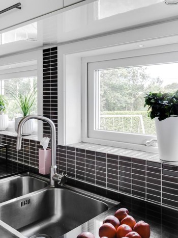 Outline avlånga fönster